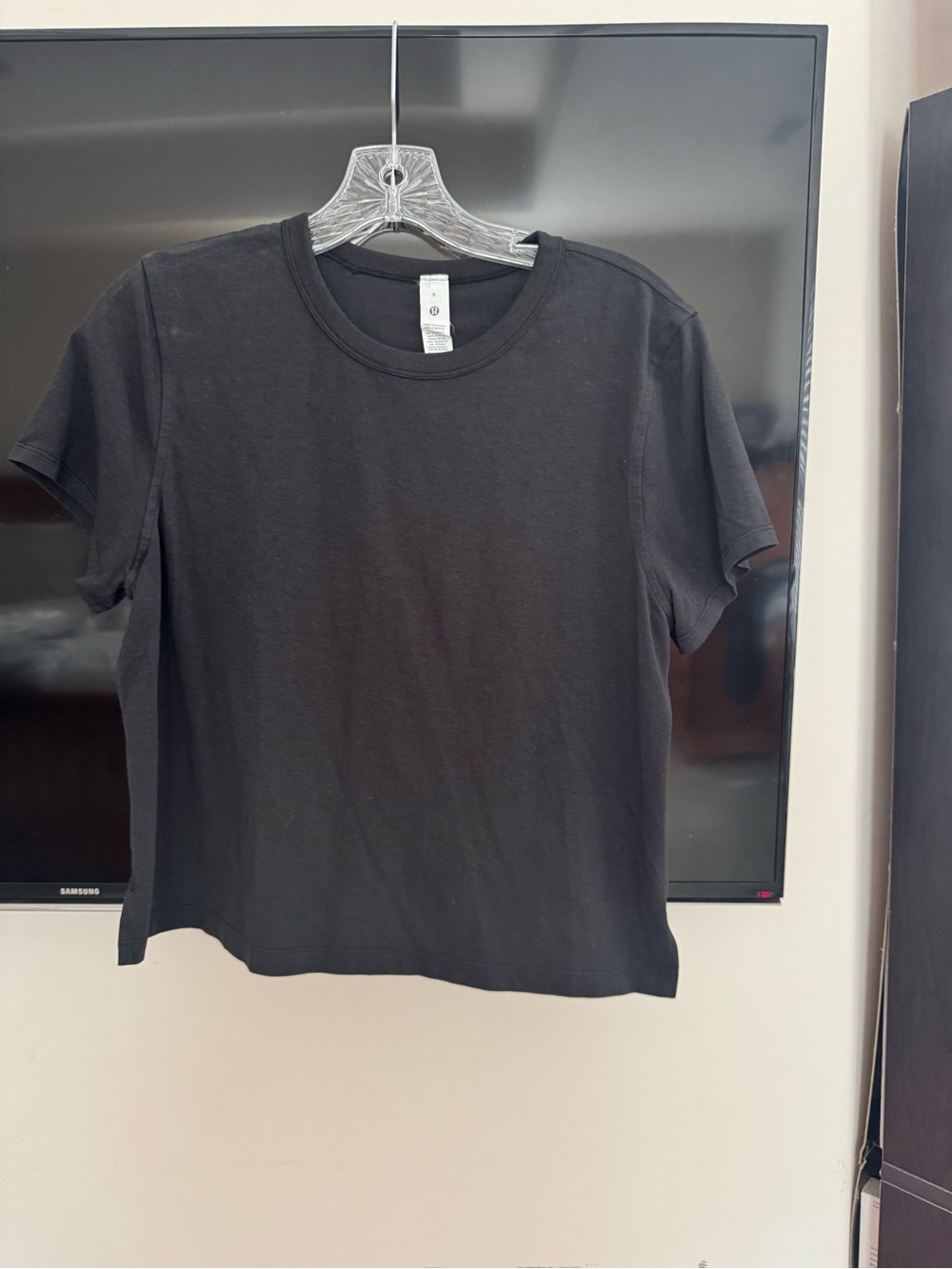 lululemon athletica Black Short Sleeve Crewneck Tee